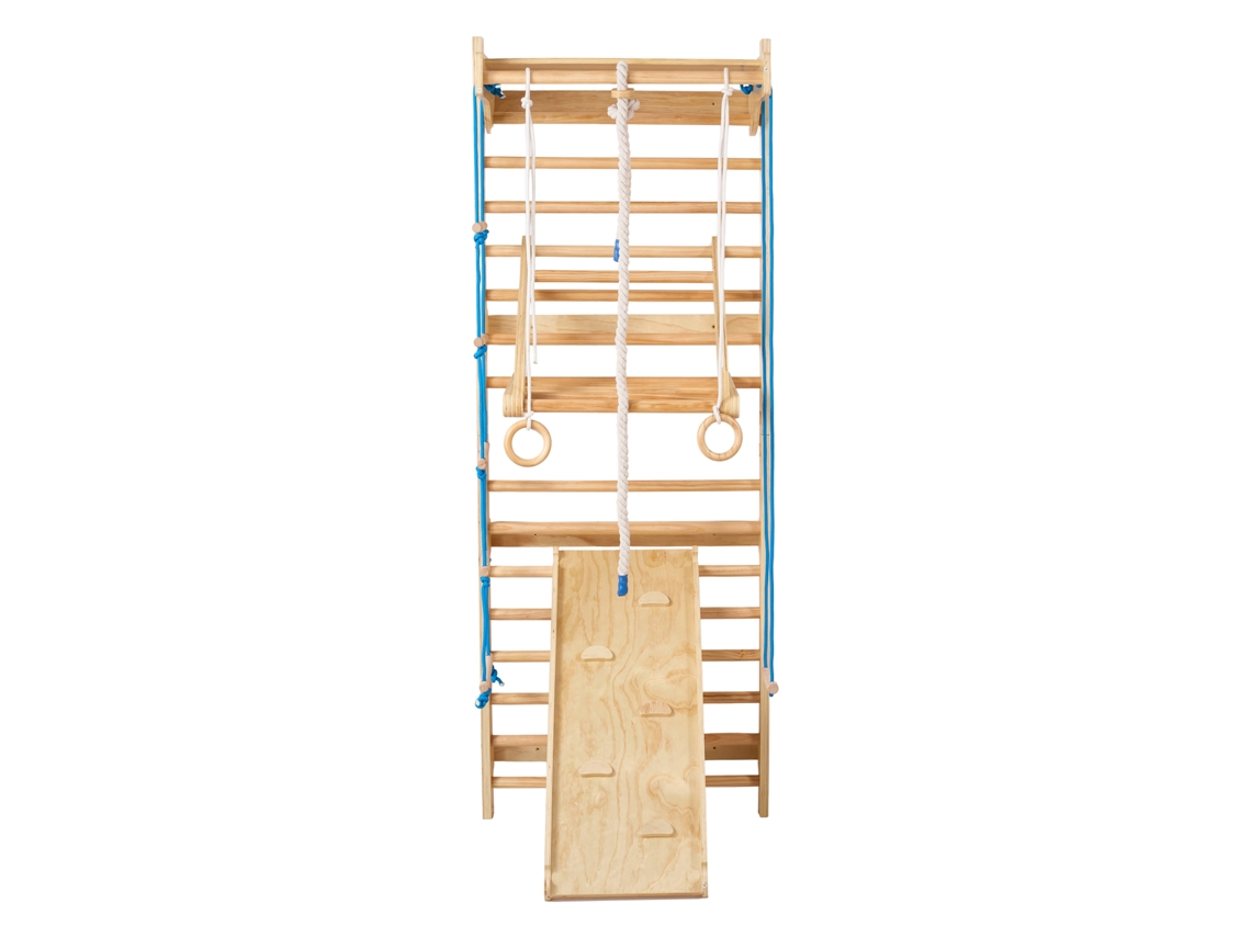 Gimnasio de pared 8 en 1 con escalera sueca de Succebuy, 15 niveles para uso en interiores