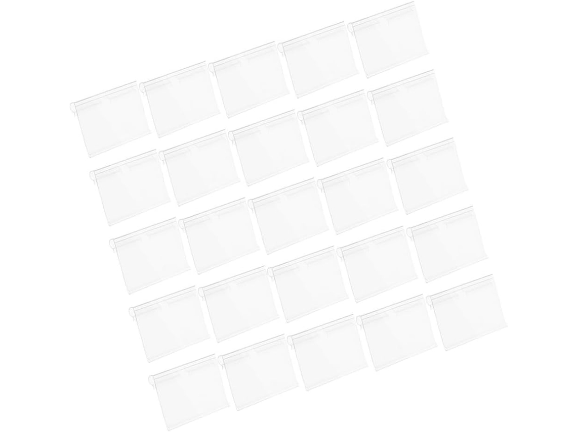 Portatarjetas, Paquete De 120 Unidades, Fabricados En Pvc Transparente Con Prácticos Ganchos Dobles.