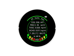 Analizador Portátil De Calidad Del Aire 7 En 1: Pm2.5, Co2, Tvoc, Hcho, Temperatura, Humedad, Wifi.
