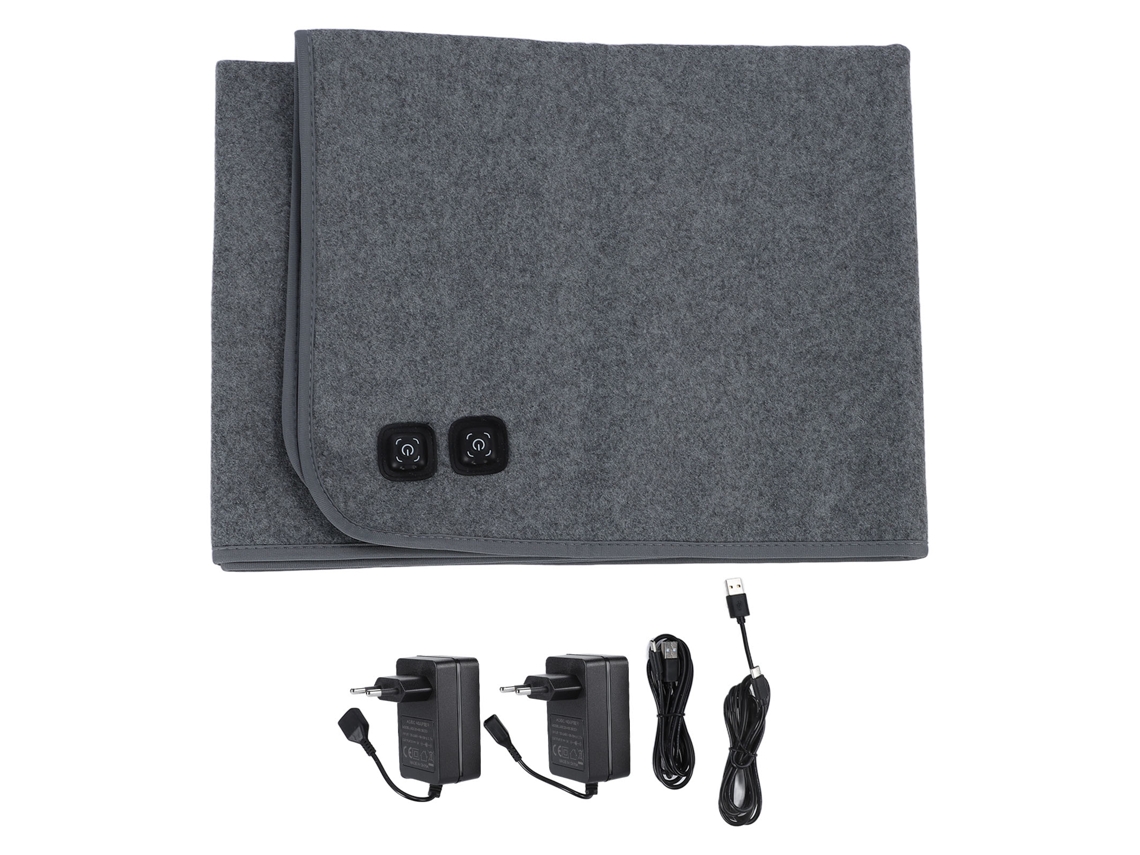 Manta Eléctrica Para Cama Con Doble Control, Calentamiento Rápido A 60 °c, 3 Velocidades, 160 X 80 Cm, Enchufe Europeo.