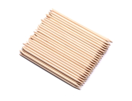 1 paquete de 100 varillas de madera para clavos.
