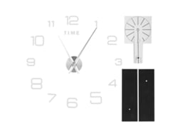 Reloj De Pared Diy Con Espejo Acrílico, Sin Marco, Autoadhesivo, Decorativo Para Sala De Estar Y Dormitorio, Plateado.