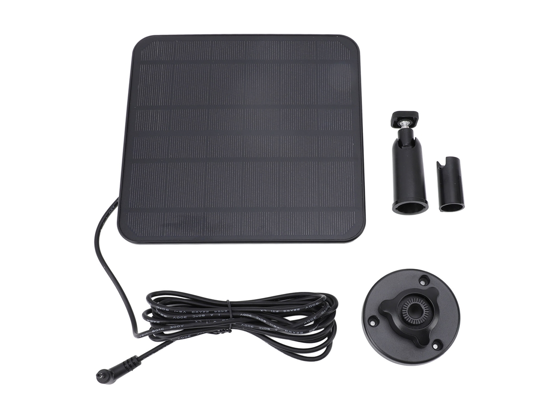 Panel Solar De 6v 5w Para Cámara De Seguridad Ring Spotlight Cam, Carga Externa, Resistente A La Intemperie.