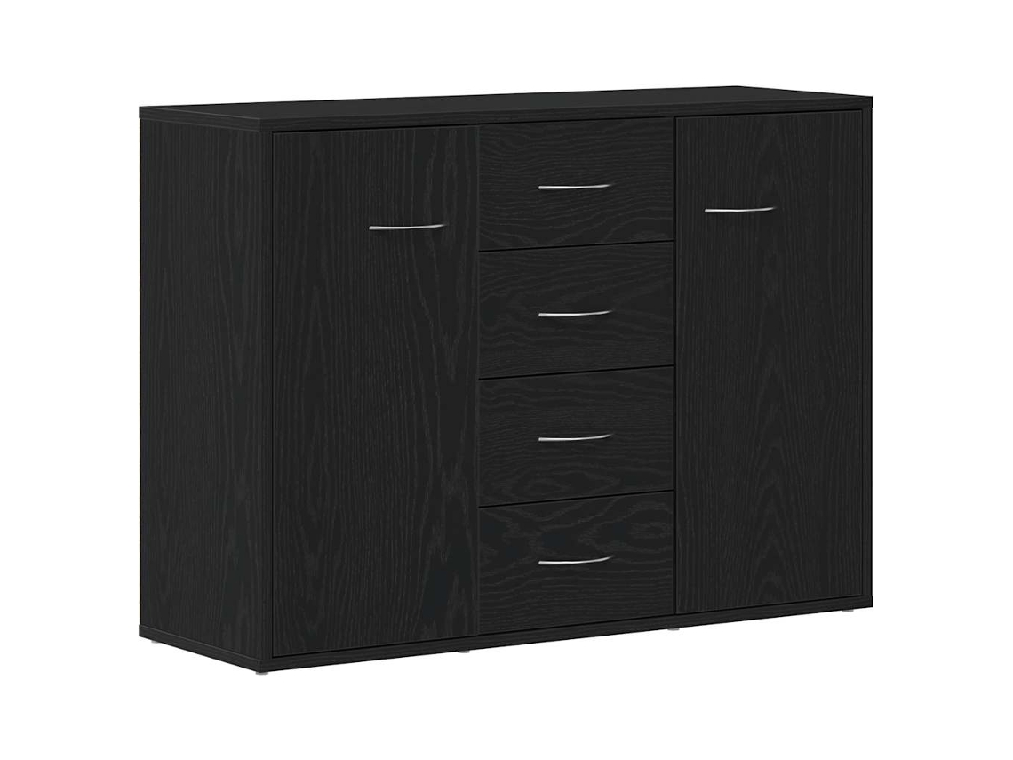 Maison Exclusive - Aparador De Madera De Roble Negro 88x30x64 Cm