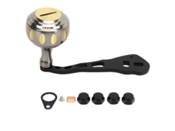 Mango Ergonómico Y Antideslizante De Aleación De Aluminio Para Carretes De Pesca De Baitcasting Y Carretes Redondos.