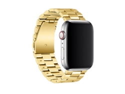 Correa Acero para Apple Watch Series 8 45mm Gold