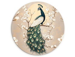 El Cuadro Pavo Real - Rama - Flores 120x120 Cm