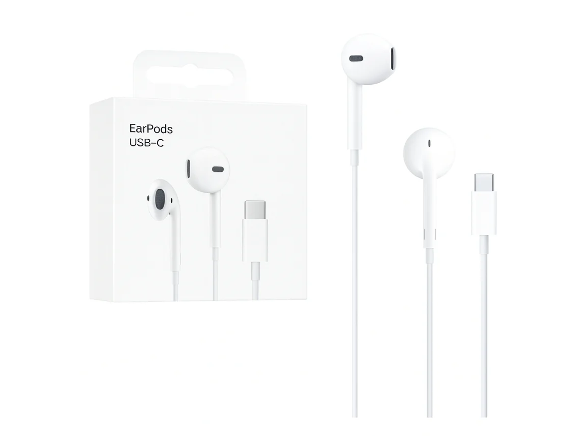 Auriculares con cable SKYHE Para Apple Iphone 15 Pro Max 1110 (In Ear - Type-C - Microfóno - Blanco)