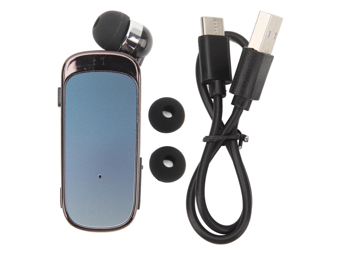 Auriculares Inalámbricos Retráctiles Bluetooth 5.2 Con Clip - Cómodos Para Deportes Al Aire Libre Y Conducción - Azul Degradado