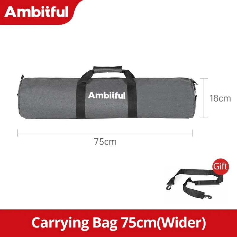 Bolsa de transporte acolchada para monopié/trípode de cámara, correa de hombro portátil, 75 cm