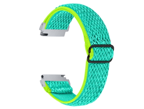 Correa de tela tejida ajustable elástico 22mm con hebilla para Huami Amazfit GTR 47mm/Pace/Stratos/Stratos 2 - verde amarillento