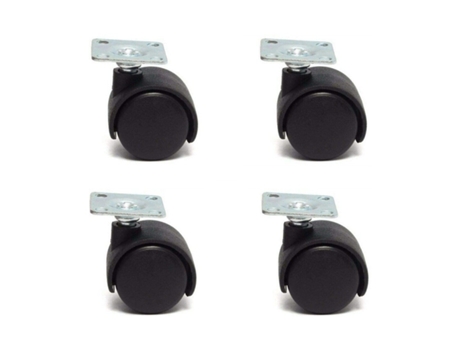 Ruedas Giratorias Rueda Loca 50Mm Juego De 4 Muebles Plataformas Mesas Polipropileno COSHANO