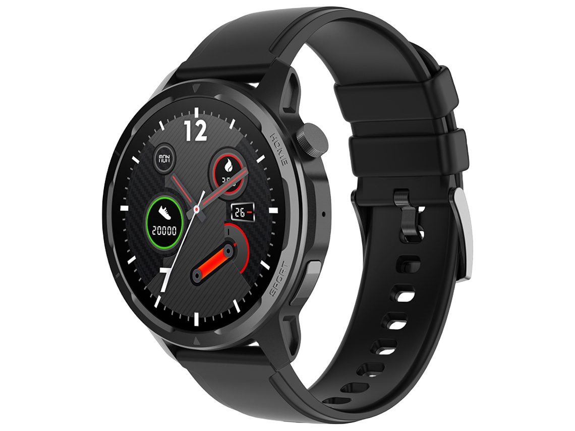 Reloj inteligente resistente al agua con pantalla táctil de 1,39 pulgadas. Mdug (negro)