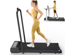 Cinta de correr plegable compacta con motor de 2,5 HP y velocidad de hasta 8 km/h
