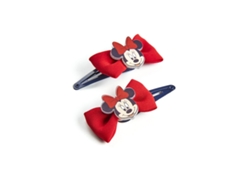 Clips para Pelo Minnie Mouse Rojo Lazo 2 Unidades