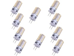 2026-10 Peças De Lâmpada Led G4 12v Branco Quente 3000k 48 Chips 3014 Não Regulável Econômica Em Energia