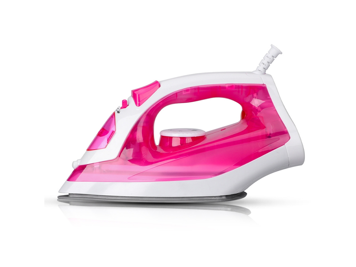 Plancha portátil Mdug, estándar europeo y americano (rosa) (220 V)