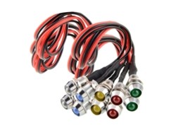 Luz LED direccional de 12 V para coche, camión, barco, 10 unidades (azul, rojo, verde, amarillo y blanco)