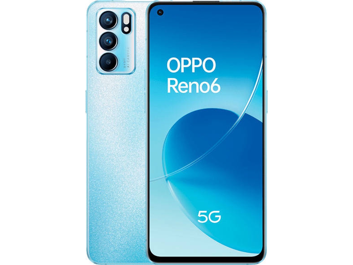 Smartphone OPPO Reno 6 5G (6.44'' - 8 GB - 128 GB - Azul)