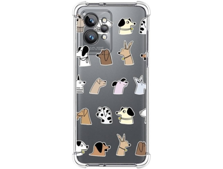 Carcasa para Realme GT 2 Pro 5G TUMUNDOSMARTPHONE Dibujos Antigolpes Perros Multicolor