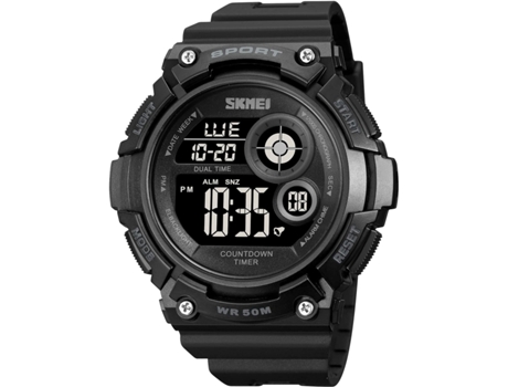 VEANXIN Relojes deportivos digitales Reloj de pulsera resistente al agua 50M-Negro