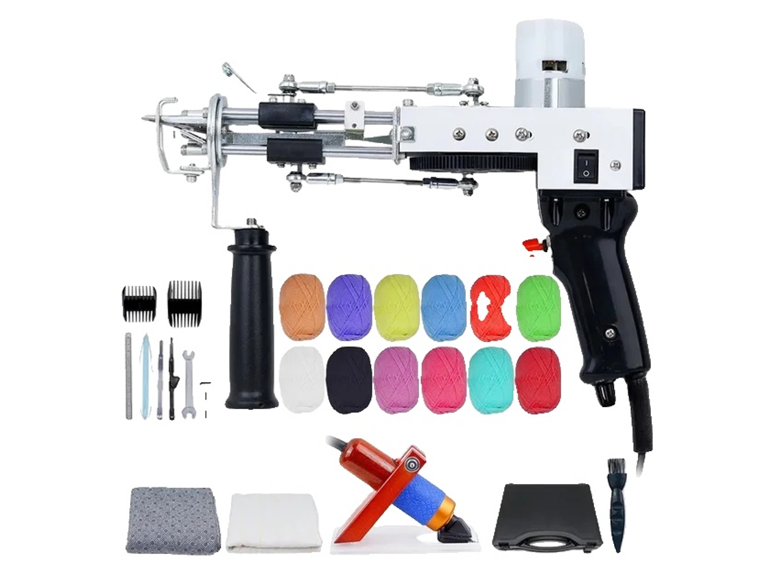 Kit de iniciación para pistola de mechones, función de recortadora, herramientas de bricolaje