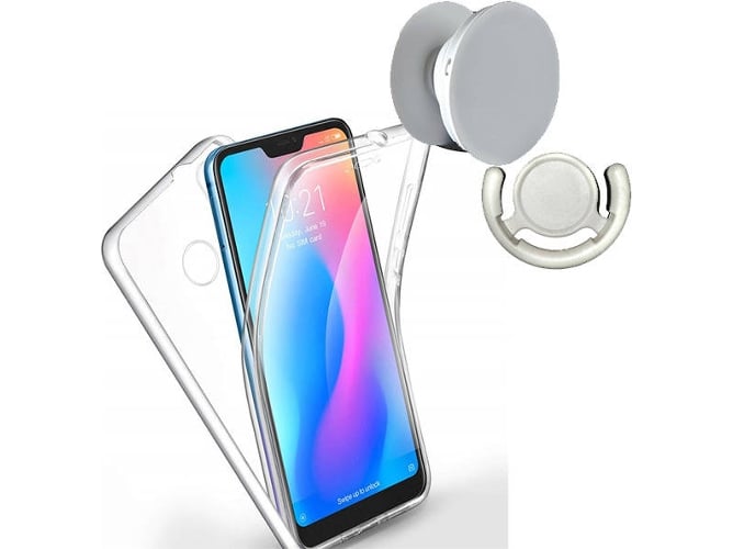 Kit Funda, PopSocket y Soporte PopSocket Xiaomi Mi 9 360º Transparente