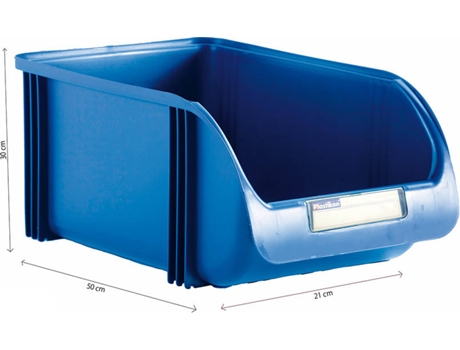 Caja Contenedor Apilable PLASTIKEN 30Cm Azul Titanio