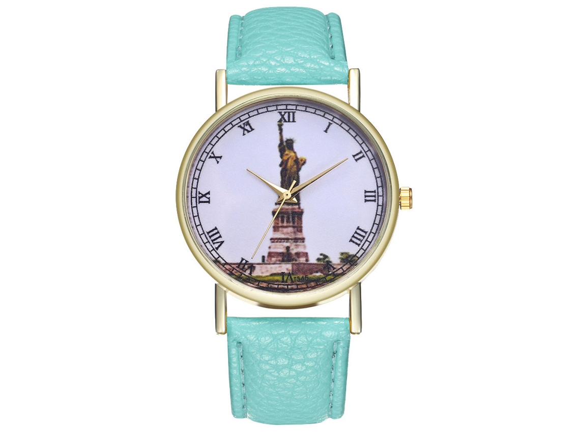 Reloj De Pulsera Analógico De Cuarzo Zhoulianfa Classic Statue, Aleación Moderna