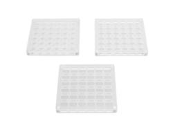 2026-caja De Exhibición Magnética De Conchas De Mar De Acrílico Transparente, 36 Compartimentos Para Joyas Y Manualidades, 3 Piezas