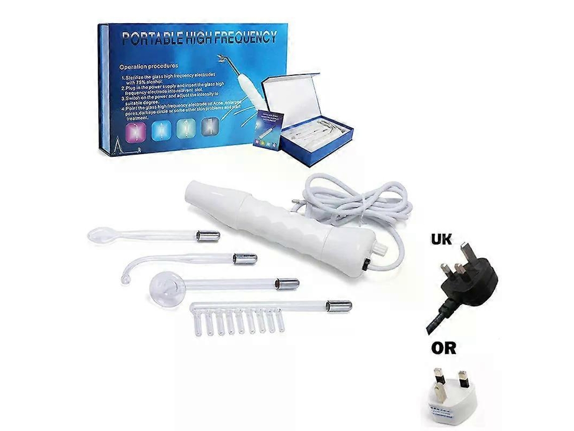 Dispositivo de belleza con electrodo tubular, varilla de ozono de alta frecuencia para masaje facial, capilar y ocular.