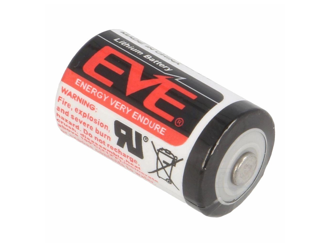Batería de litio 1/2AA ER14250 3,6 V 1200 mA Eve