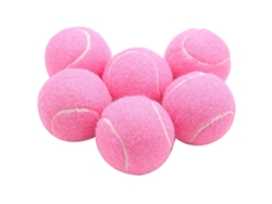 Paquete De 6 Pelotas De Tenis Rosas, Resistentes Al Desgaste, Elásticas, De Entrenamiento, 66 Mm, Para Mujeres Principiantes.