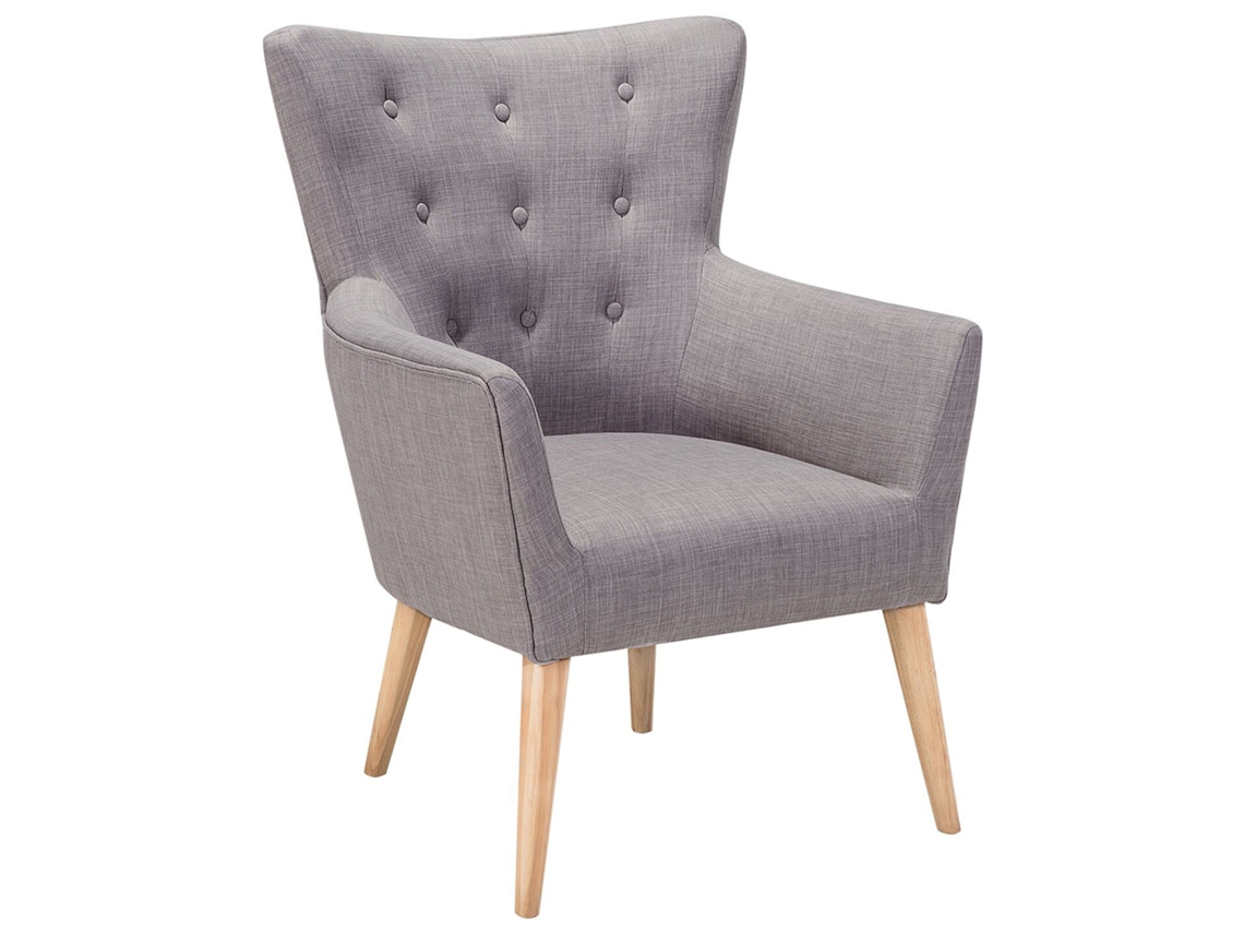 Sillón BELIANI Angen de Poliéster Gris 73x75x100