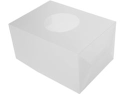 Caja Multifuncional Cúbica Para Sorteos, Transparente Mate, 30x30x30cm, Accesorio Para Loterías, Para Recaudación De Donaciones.