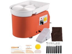 Torno cerámico eléctrico de 350 W con plato de 28 cm Tekmaquinas