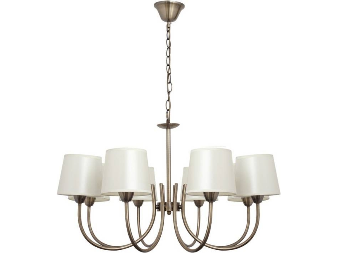 Lámpara de Techo FABRILAMP Guadalajara (Marrón - E14 - Máx. 40W - Metal - Tela)