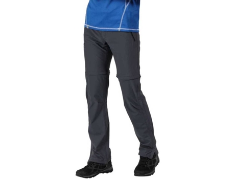 Pantalones para Hombre REGATTA Xert Stretch Zip-off Iii Negro para Montaña (102)