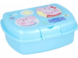 Lonchera PEPPA PIG (Azul - Plástico - 6 x 16 x 12 cm)
