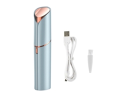 Depilador Facial Usb Recargable Para Mujer, Mini Depilador De Cuerpo En Forma De Lápiz Labial Azul