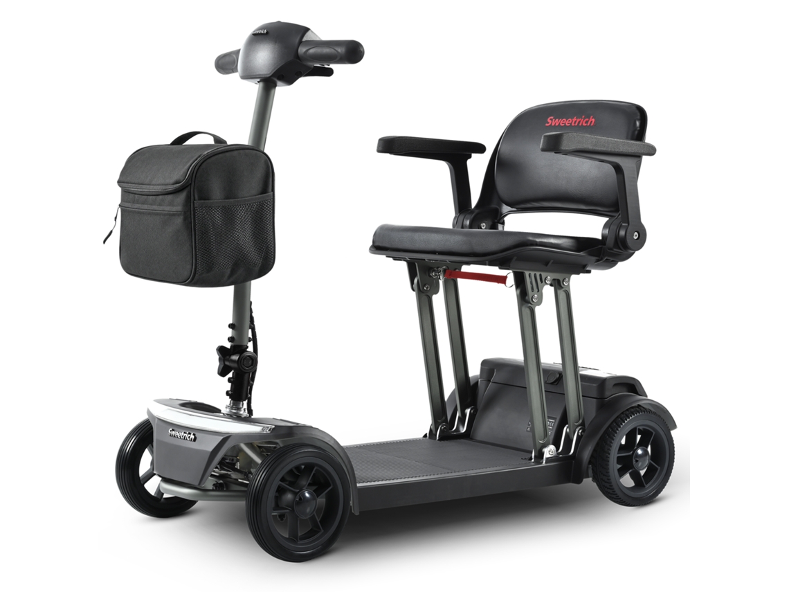 Scooter de movilidad Sweetrich Air Traveller con 4 ruedas para personas mayores y de la tercera edad, batería de 20 Ah.