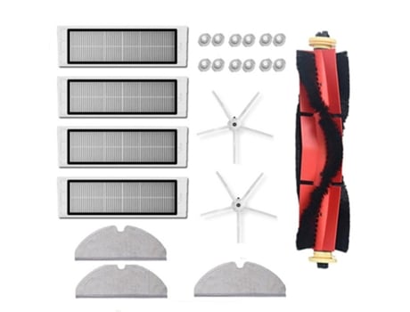 22 piezas para Xiaomi Roborock S5 Max S6 accesorios piezas de aspiradora lavable filtro Hepa rodillo cepillo Cepillo Lateral fregona