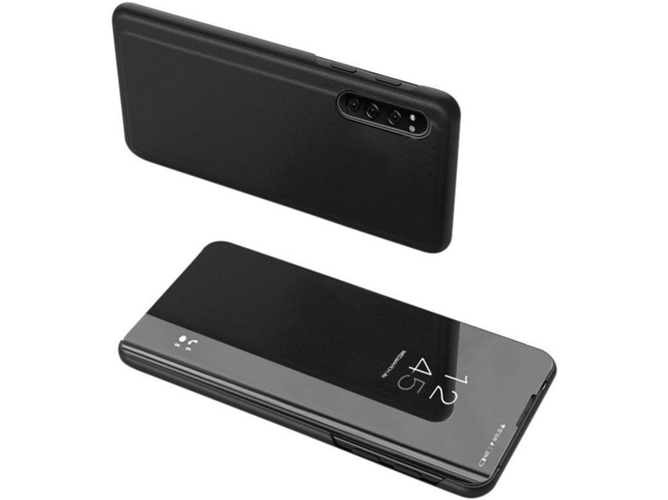 Funda Sony Xperia 5 LMOBILE Clear View Negro