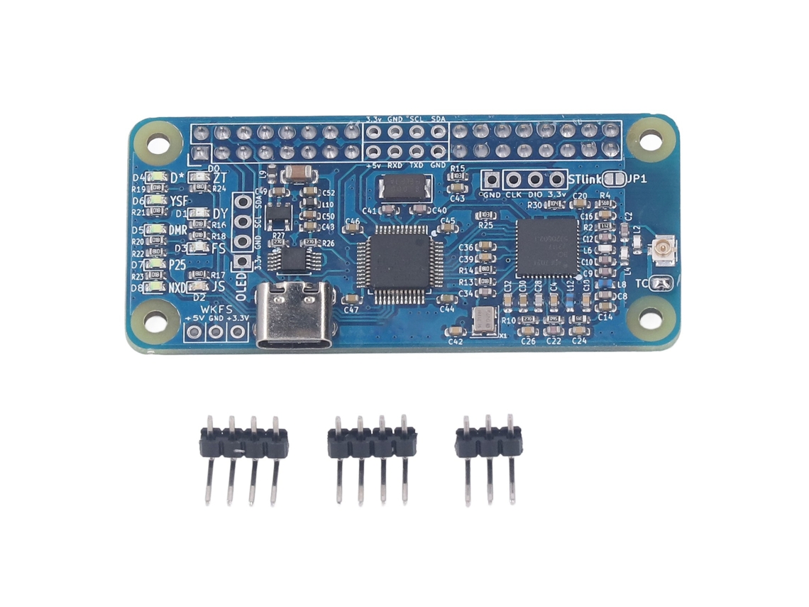 Placa Base Hotspot Mmdvm Simplex Con Pines Para Raspberry Pi Bluedv
