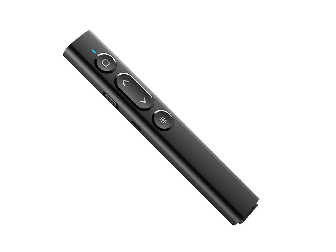 Presentador inalámbrico y recargable con puntero láser multimedia de 2,4 GHz.