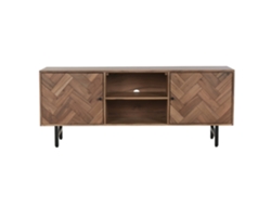 Mueble Tv Acacia Metal Marron 140x40x55cm