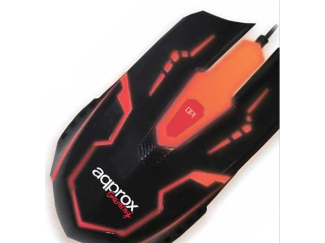 Ratón APPROX AppWRECKER (Óptico - 2400 dpi - Negro)
