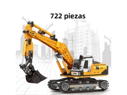 (estilo 4) Bloques De Construcción Moc Para Niños, Juguete De Ingeniería Diy, Excavadora, Bloques De Construcción