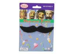 Bigote Falso Negro Para Halloween Fiesta Performance Cosplay Barba Artificial Autoadesivo