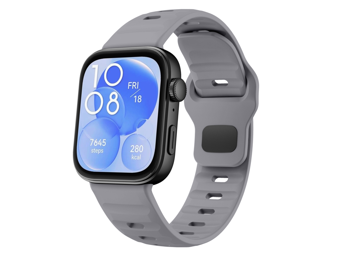 Correa para Huawei Watch Fit 4/Fit 4 Pro/Fit 3, correa de silicona Digitallab Wave (gris)